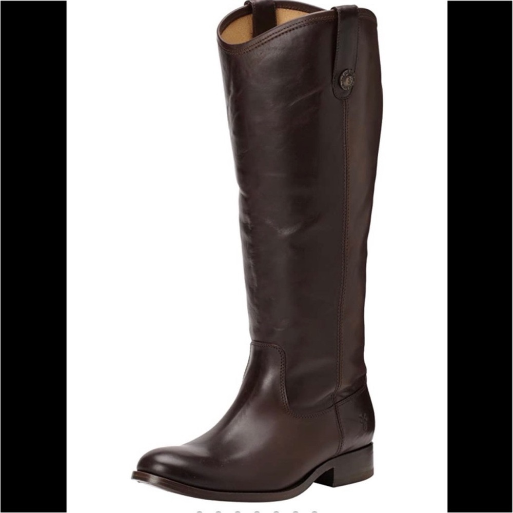 Frye Melissa Button Brown Leather Knee High Boot Sz 9 Equestrian Riding